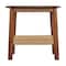 Alaterre Furniture Rectangle End Table, 20 in W, 20 in L, Solid Acacia, Warm Chestnut ANCA0170 - alternate 3